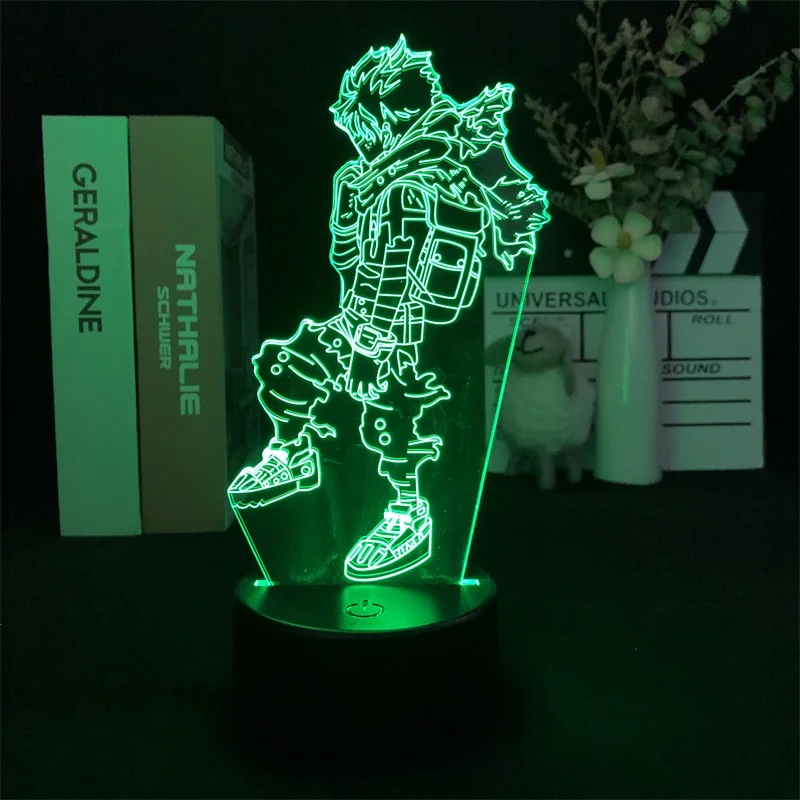 

Светодиодный ночник с будильником светильник, My Hero академия, Bakugou Katsuki, лидер продаж, проектор для детей, японское аниме Манга