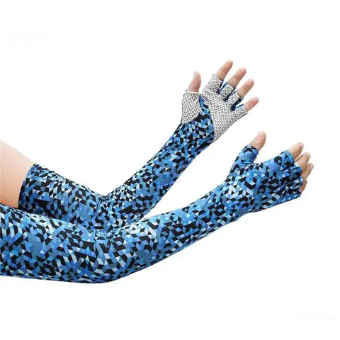 Велосипедные ледяные рукава наружные спортивные Полиэстеровые спортивные развлекательные перчатки с пятью пальцами для скалолазания 1 пара ледяных рукавов