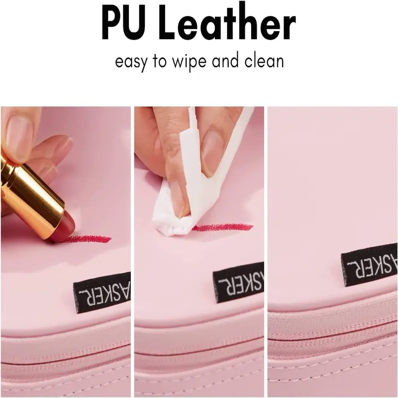 Makeup Organizer  Makeup Case Travel Makeup Bags Organizer for Women Professional  Cosmetic Bag Train Case Box Storage Pink Port