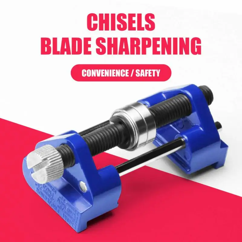 

Blue manual sharpener angler grinding chisel planer flat shovel woodworking chisel bearing roller woodworking tools