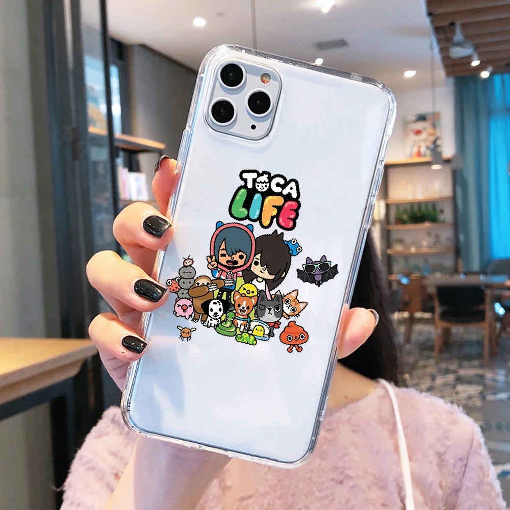 Чехол Toca Life world для телефона Xiaomi Mi Max Note 3 A2 A3 8 9 9T 10 Lite Pro ультрапрозрачный 3D чехол