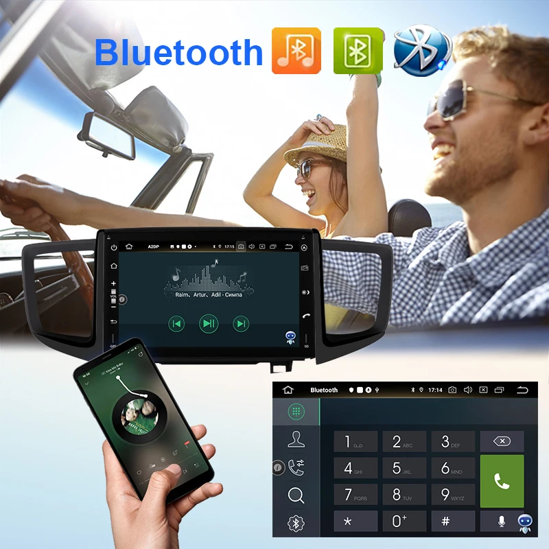 8-дюймовое автомобильное радио с сенсорным экраном Android для Honda PILOT 2015- GPS-навигация