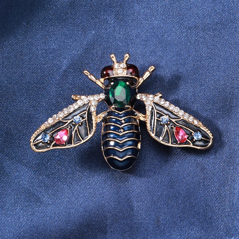 

Hot Sale New Oil-dripping Insect Animal Brooch Fashionable Creative Vintage Bee Brooches Women's Versatile Pin Buckle Corsage