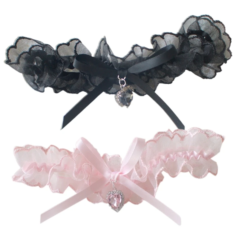 

Bow Garters Lolita Garter Belt Thigh Ring Garter Leg Loops Leg Ring Garter Belt