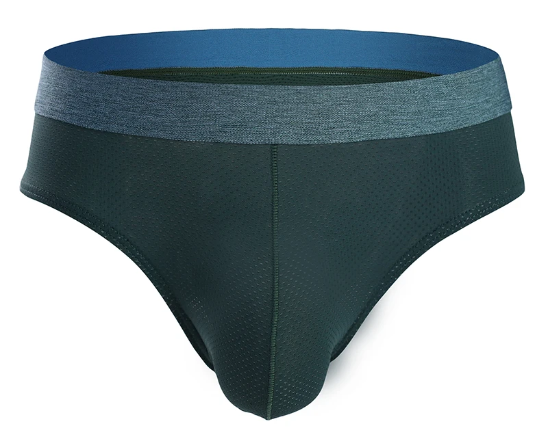 Трусы-брифы мужские с мешочком для пениса нейлоновые мягкие удобные плавки