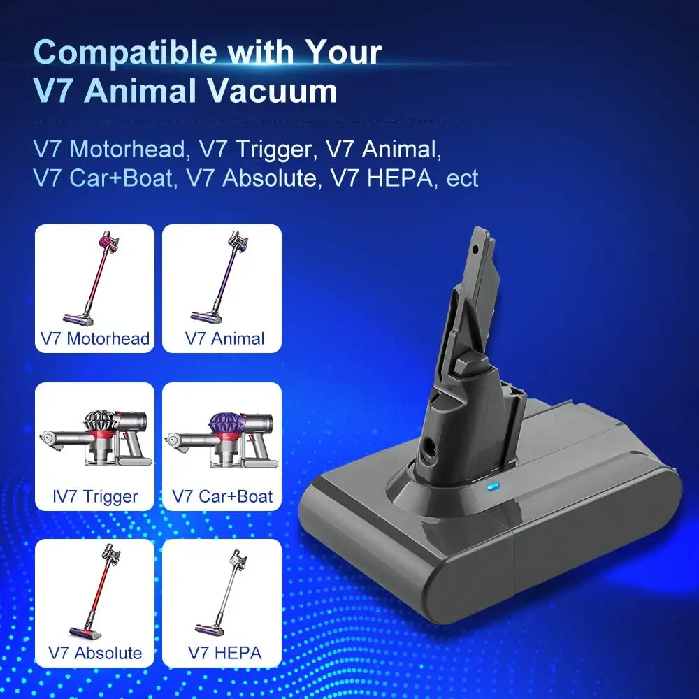 Для Dyson Battey 21 6 Ач 18650 в V7 SV11 моторная головка вакуумная триггер пушистый Animal