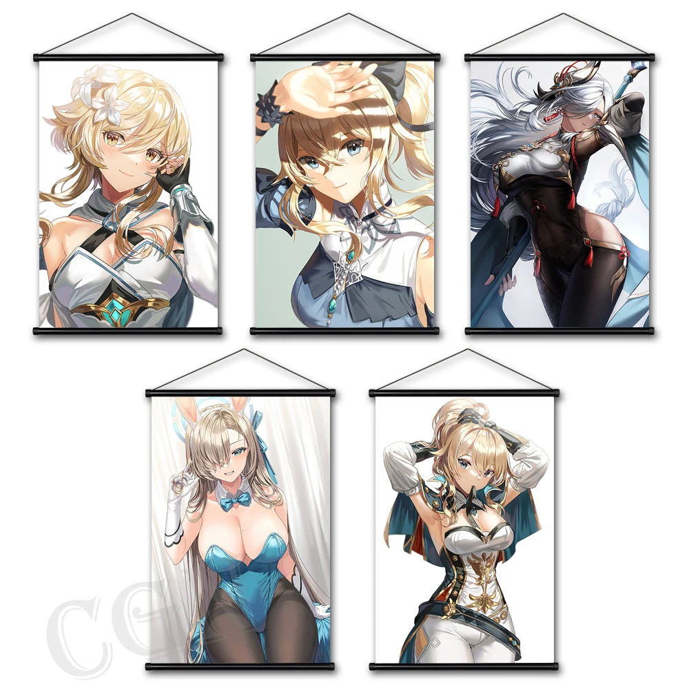 

Canvas Painting Genshin Impact Posters and Prints Wall Art Bennett Pictures Cuadros for Living Room Hanging Scrolls Home Decor