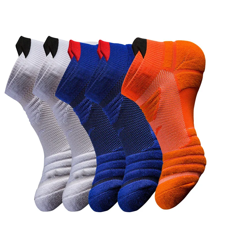 5Pairs/Lot Coolmax Cotton Socks Man Women Sport Running Sock Cycling Riding Bicycle Bike Football Breathable Basketball Sox