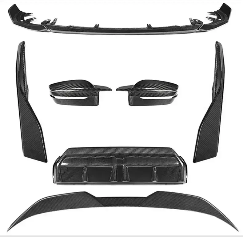 Передний бампер из углеродного волокна задний спойлер диффузор багажника