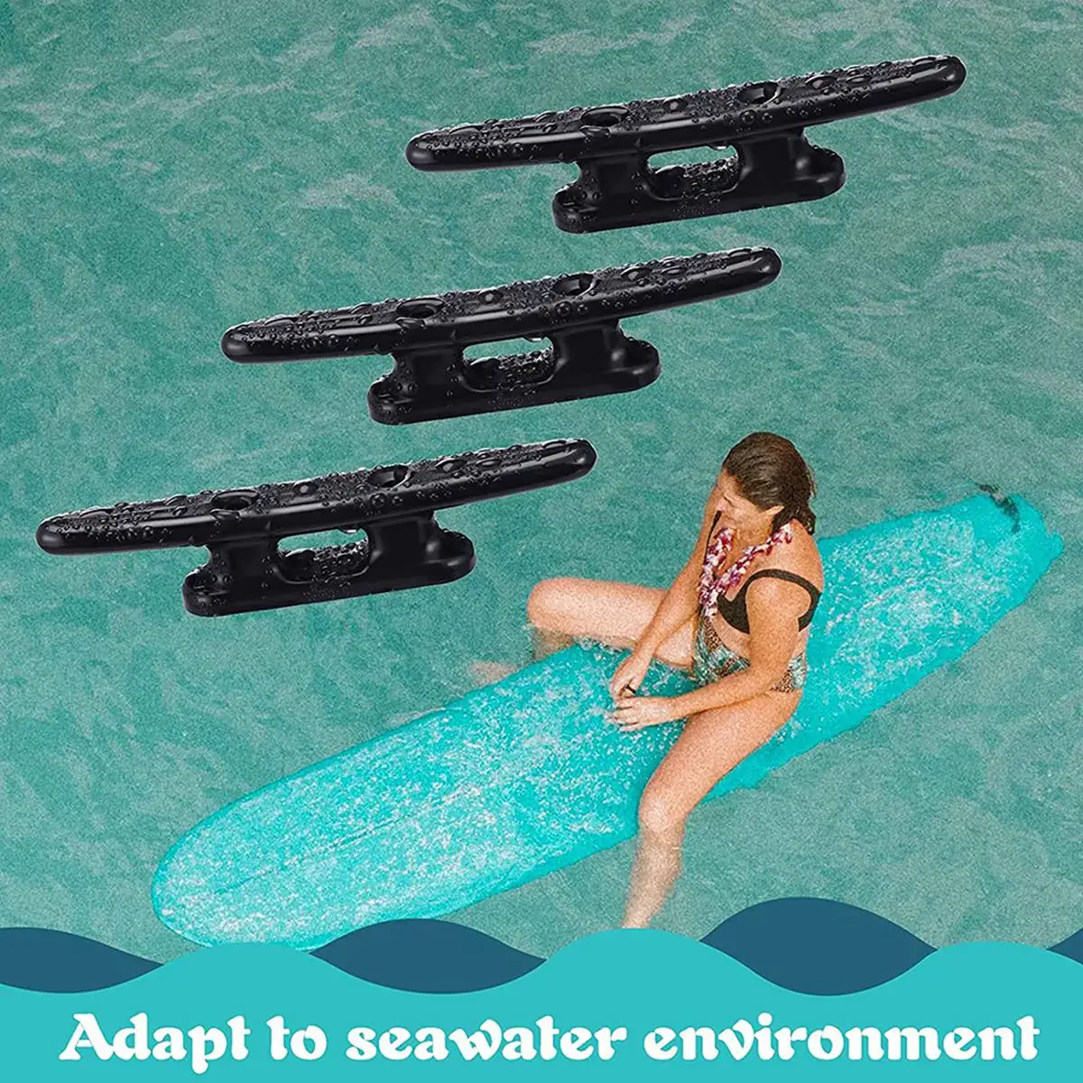 6 шт. черные флейты для байдарки лодки док-станции каноэ-шипы 4-дюймовые