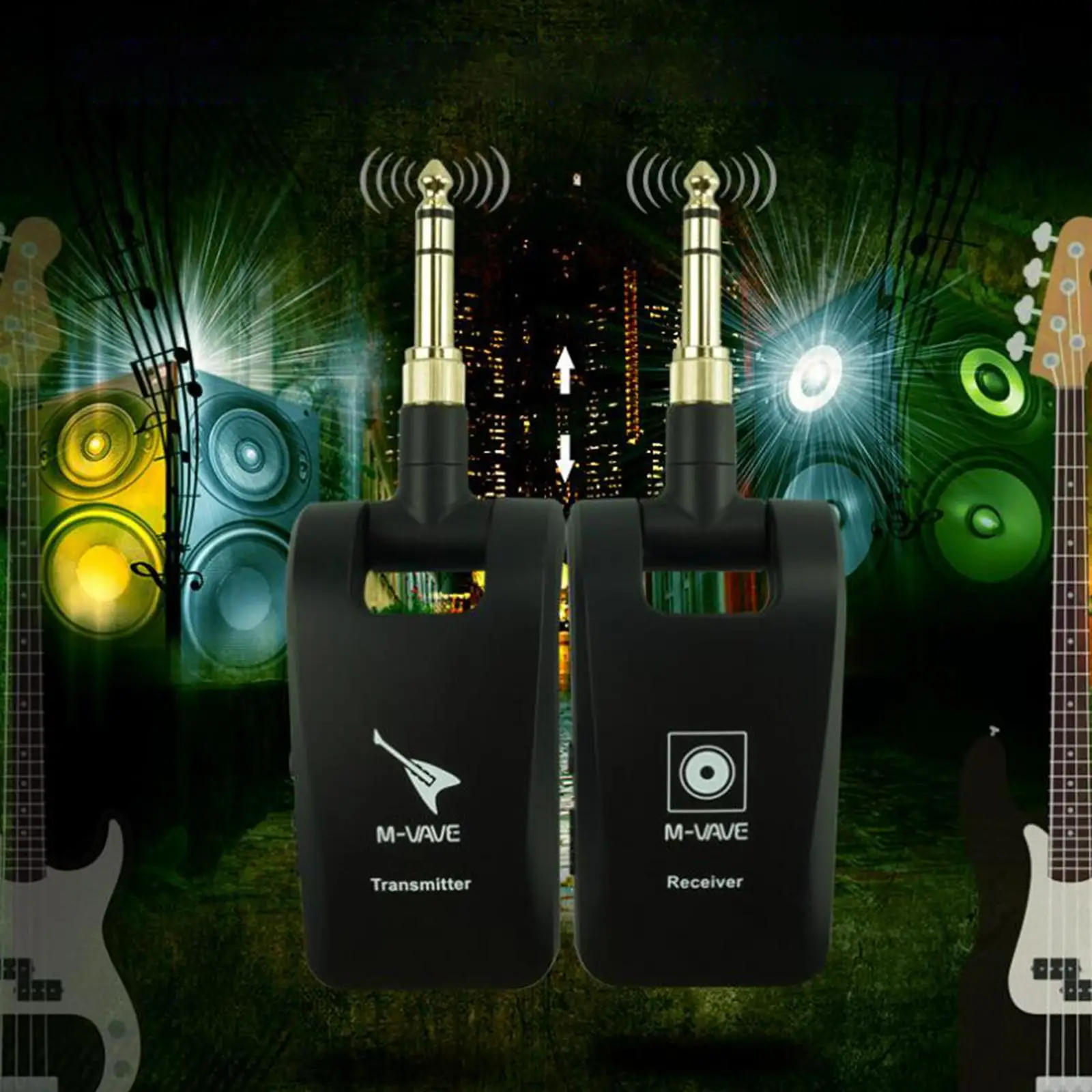 

Guitar Transmitter and Receiver 100ft 2.4G for Music Recording Equipment