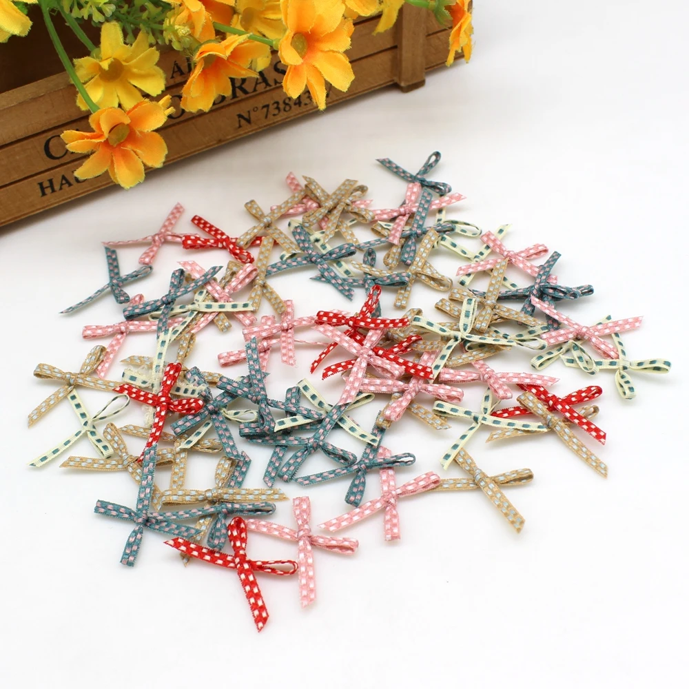 Маленький галстук-бабочка из полиэстера и атласа украшение для свадьбы сделай