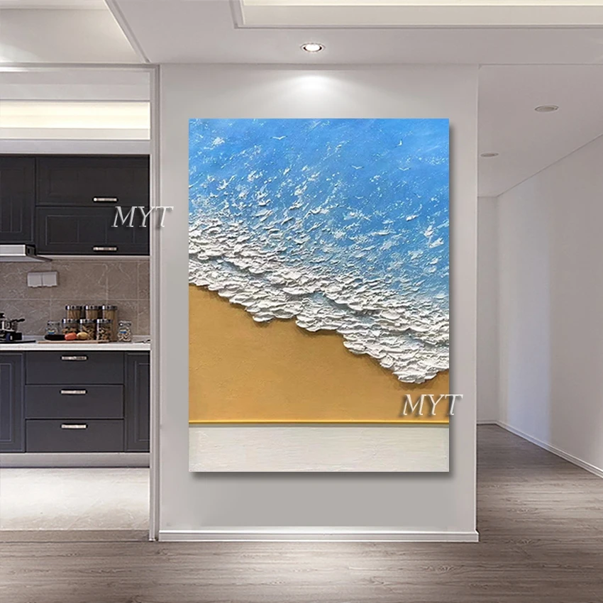 

Ручная роспись Абстрактная акриловая текстурированная картина маслом без рамки Лидер продаж настенная Картина на холсте с изображением го...