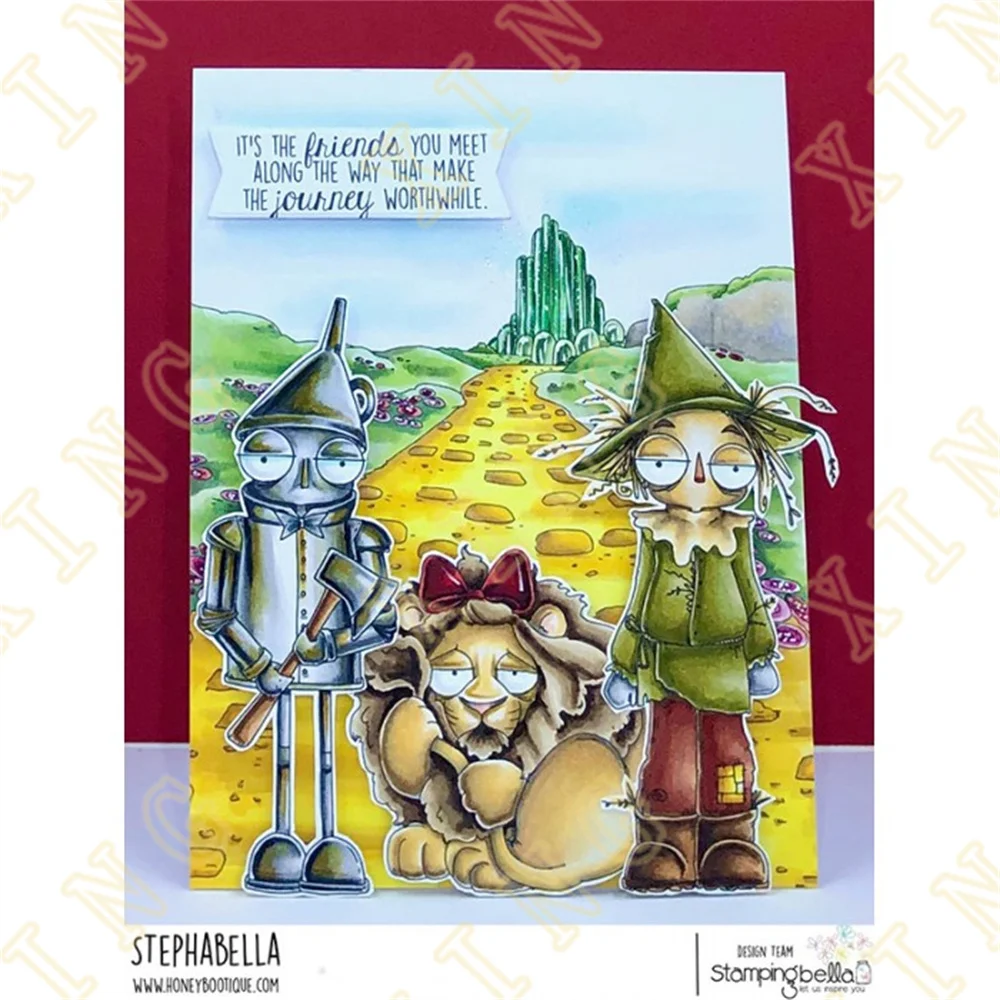 Oddball Oz Cowardly Lion 2023 New Arrival Clear Stamps Metal Cutting Dies Sets for Diy Craft Making Greeting Card Scrapbooking images - 6