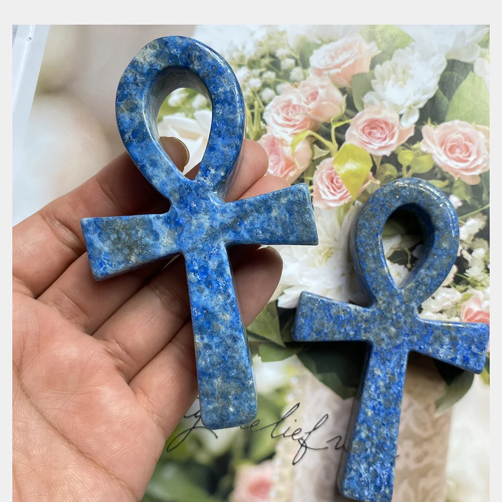 

Натуральный лазуритовый кристалл Анкх