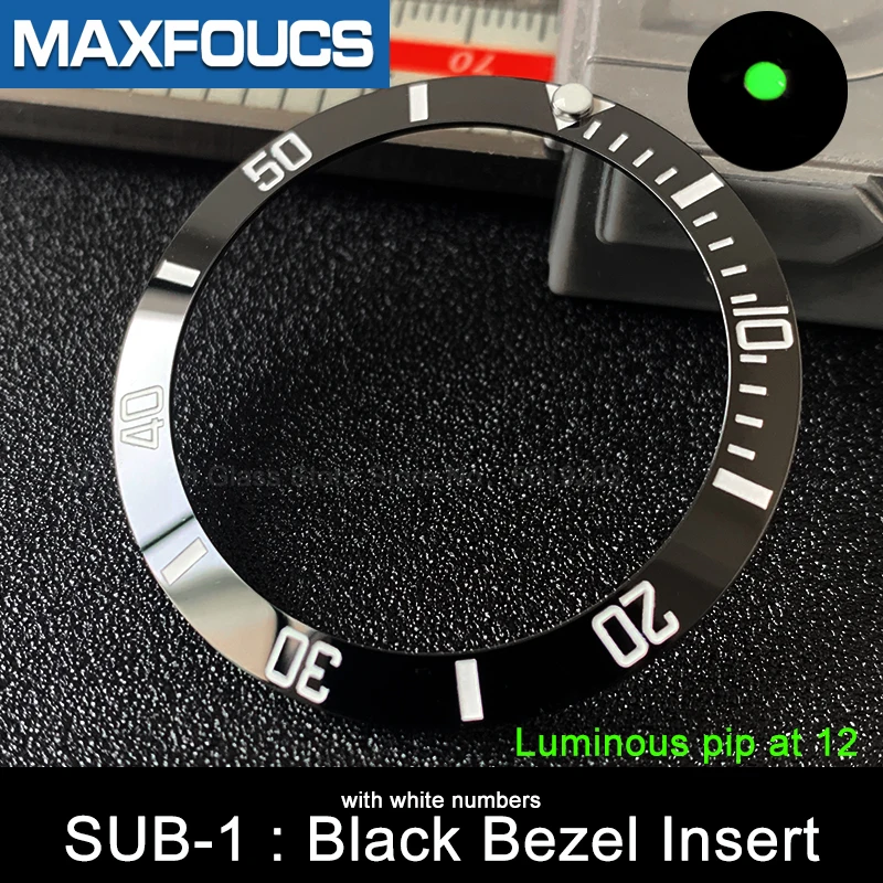 Sloping Ceramic Bezel Insert 38*30.6mm MOD For Seiko brand SKX007  SKX009 Divers SUB Replacement of watch accessories parts