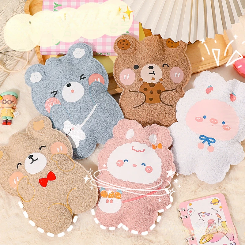 

Мультяшный плюшевый медведь, сумка для горячей воды, Тедди, плюшевый, маленький, портативный, подогреватель для рук для студентов, милая сум...