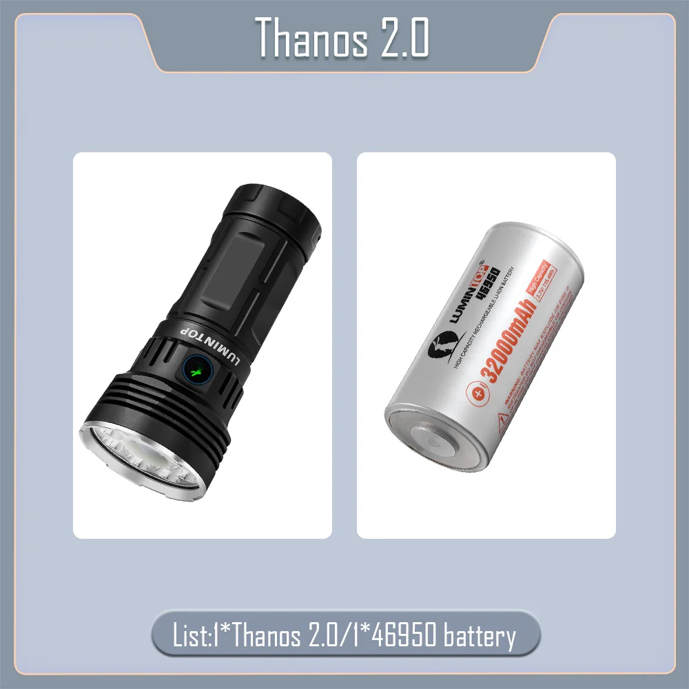 

LUMINTOP Thanos 2.0 портативный LED фонарь 12600LM