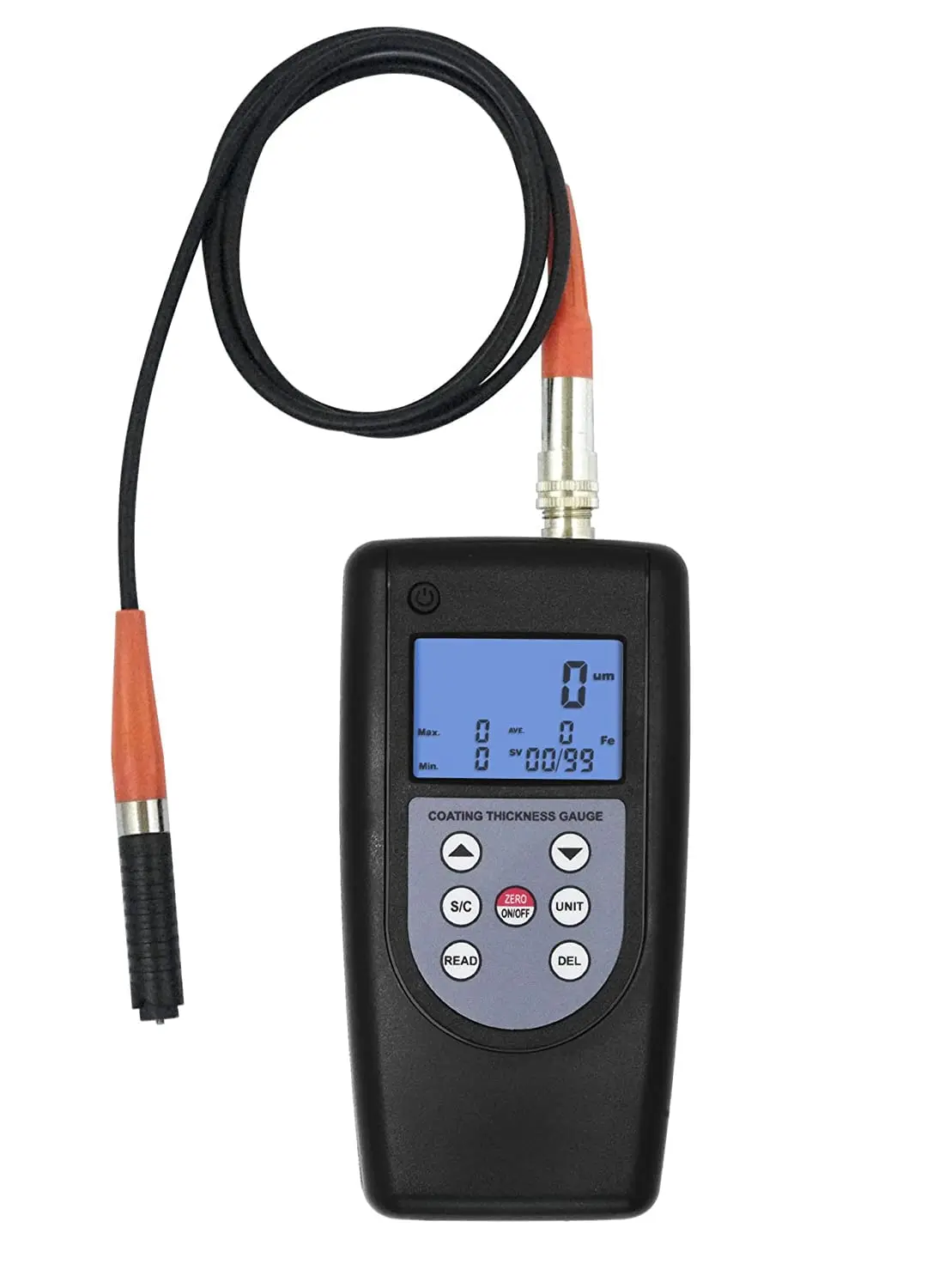 

Micro Coating Thickness Meter with F Probe Measuring Range 0 to 200um Resolution 0.1um