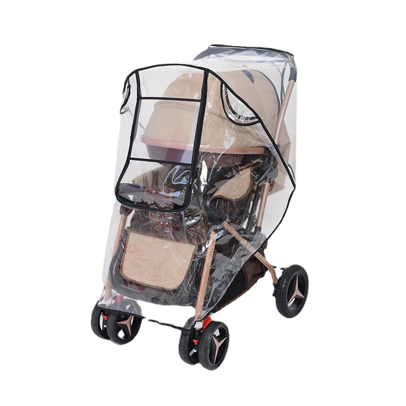 New Rain Cover Rainproof Baby Stroller Accessories Rain Cover Stroller Transparent Rain Cover