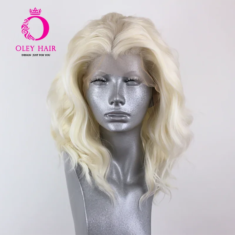 

180% Blonde Synthetic 13x4 Lace Front Wig Heat Resistant Short Wave Cosplay Drag Queen Wigs For Black Women Oley Prom Hairstyles