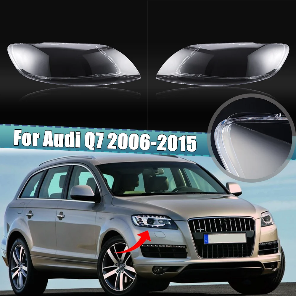 

Headlamp Cover Lens Glass Lamp Shade Headlight Cover Transparent Lampshade For Audi Q7 2006-2015 Head Lamp Light Covers