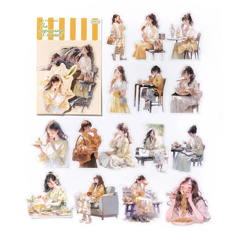 

Набор наклеек Amengguo 30 шт.