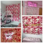 Искусственные цветочные стеновые панели декор Свадьба детский душ день рождения Вечерние Декорации для магазина