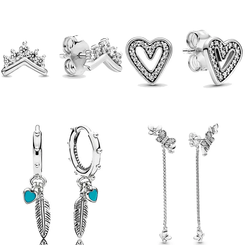 

Женские серьги-гвоздики в виде бабочек