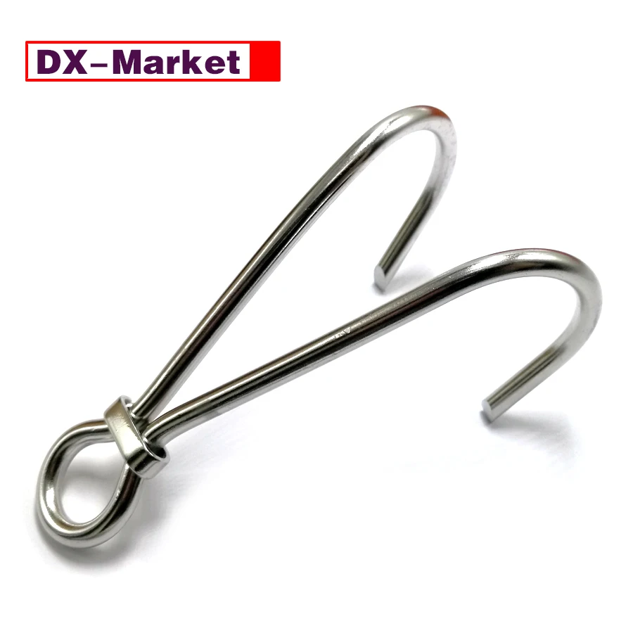 

316 Stainless Steel Diving Double Hook , Spring wire rope Reef Hook ,J038