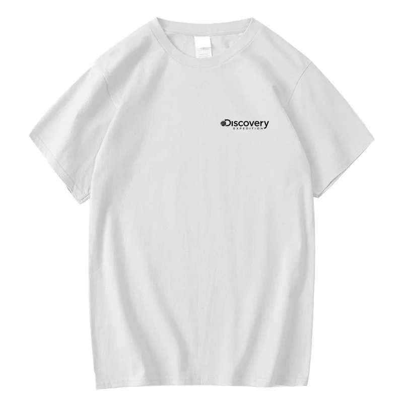 

Discovery 100% Cotton T-shirt Men Women Streetwear Printing Men Shirt Short Sleeve Summer Casual Loose O-neck Tee Top