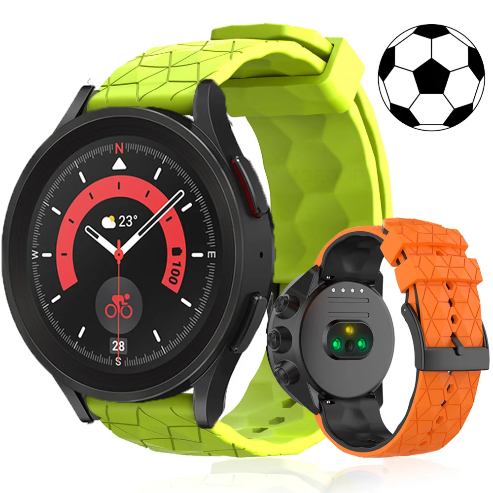 

Ремешок силиконовый для Samsung Galaxy Watch 5 Pro, умный браслет на запястье, аксессуары 4 Classic, 42 46 мм, 20 22 мм, 45 мм