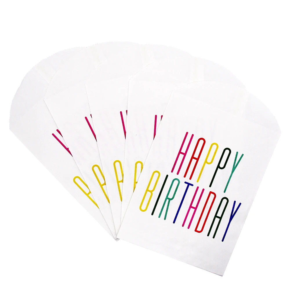 

Paper Gift Bags Flamingo Hearts Love Happy Birthday Envelopes Bag Wedding Party Favors Candy Cookie Packaging Supplies 19x12cm
