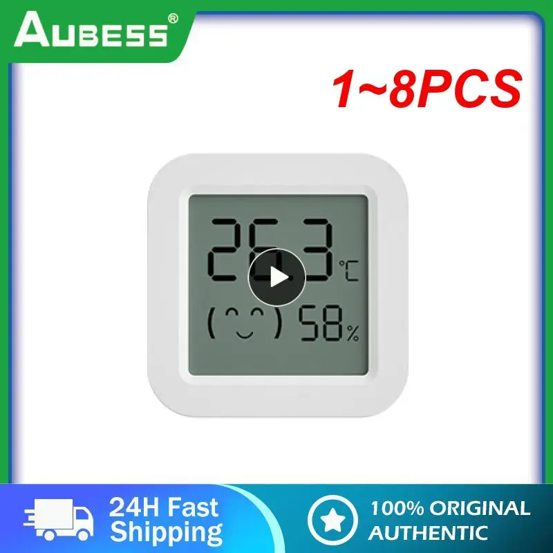 

1~8PCS Tuya Zigbee Temperature Humidity Sensor Fridge Sensor Mini LCD Digital Display bluetooth-compatible Thermometer