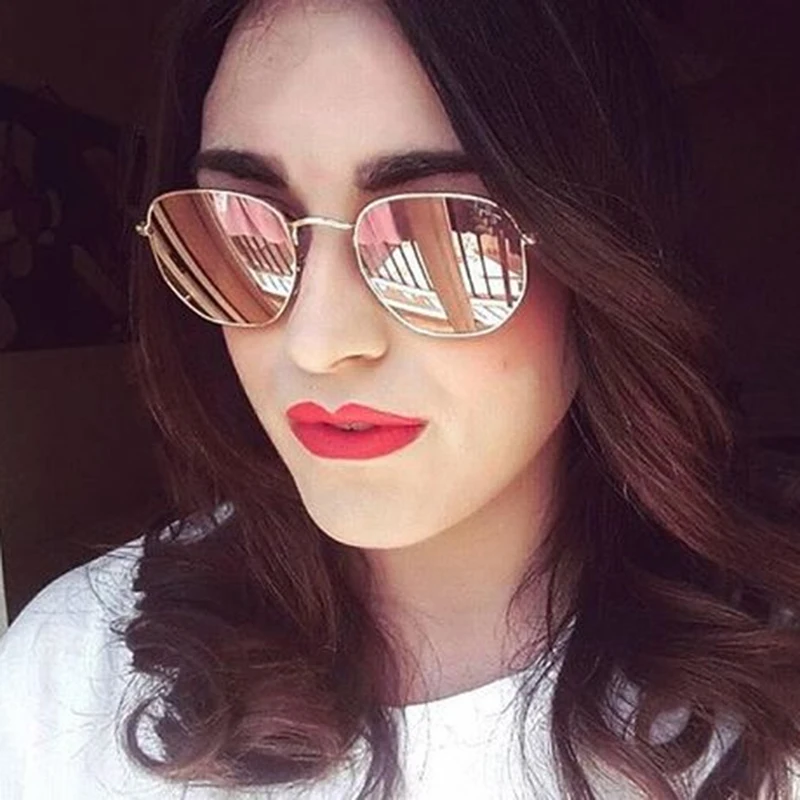 Зеркальные классические брендовые дизайнерские солнцезащитные очки для мужчин и женщин очки с покрытием небольшого размера Горячая Распродажа Прямая поставка