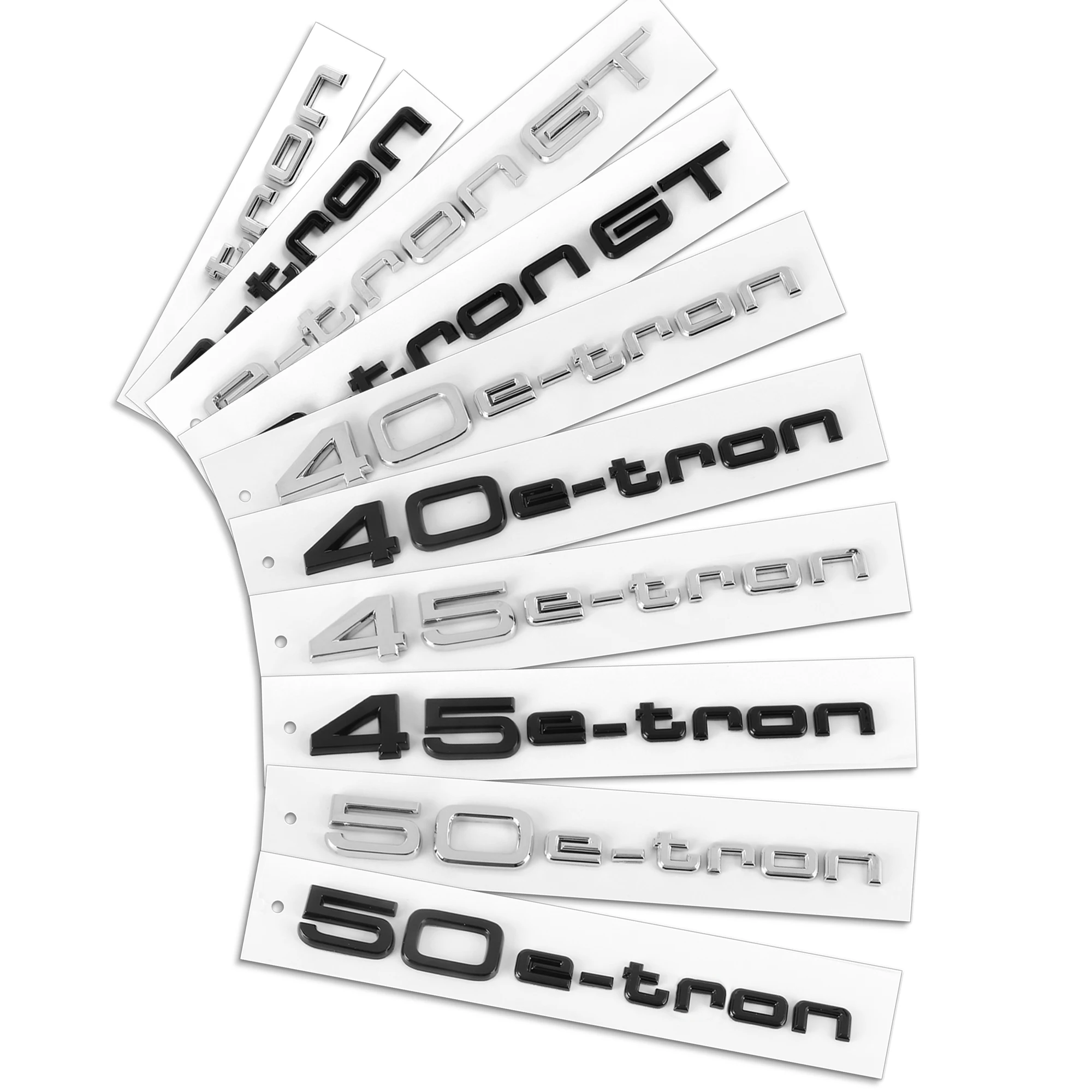 3D ABS e-tron GT 40e-tron 45e-tron 50e-tron значок заднего знака автомобиля наклейка хвостовая
