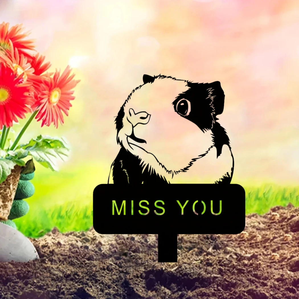 Металлический садовый декоративный кол из свиньи — мемориальные предложения