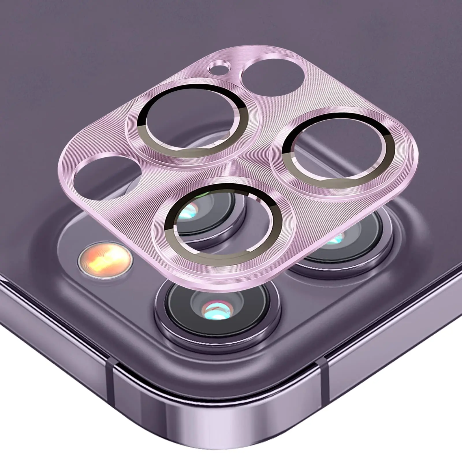 

Protector Camera Lens Protective FilmGlass with Aluminum Rim Camera Lens Protective Film for iPhone 14 Pro/14 Pro Max