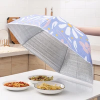 oxford cloth foldable dish cover anti fly cover leftover food dust cover anti oil waterproof food table cover kitchen tool