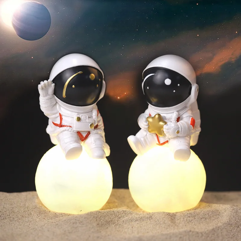 New 3D Astronaut Lamp Children's Night Light Toy Lighting Spaceman Lamp Bedroom Decoration Sky Night Lights Christmas Goods