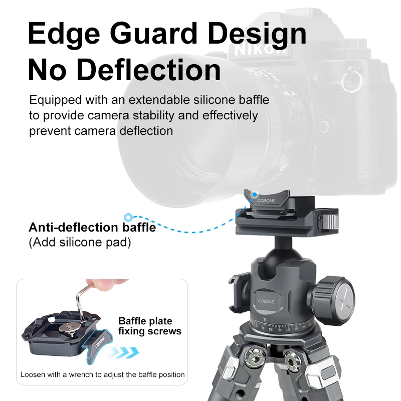 Быстросъемная пластина XILETU с защитой от отражения 38 мм тип Arca для XQ зажим рюкзака