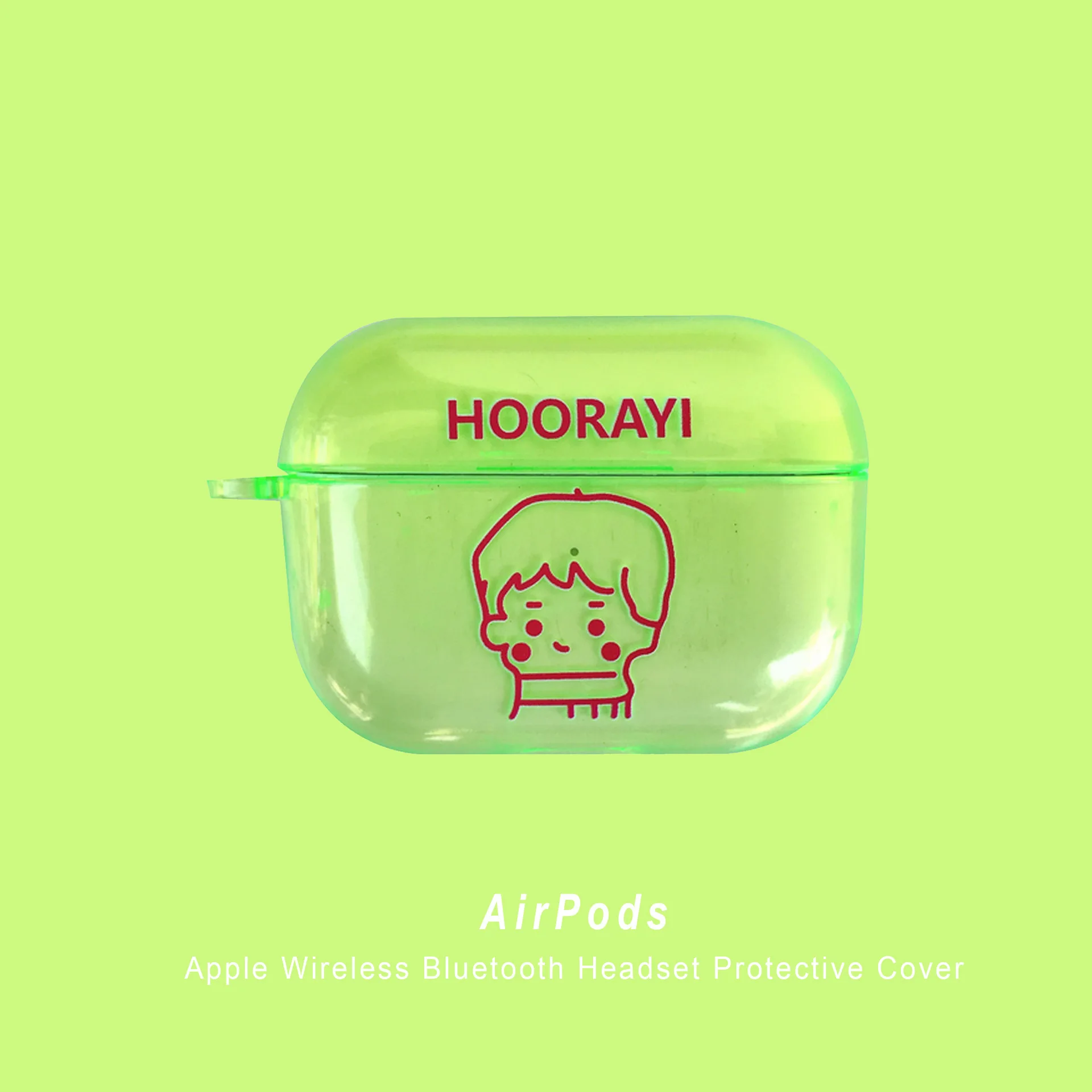 

Флуоресцентный чехол для наушников airpods1 / apple с поддержкой bluetooth