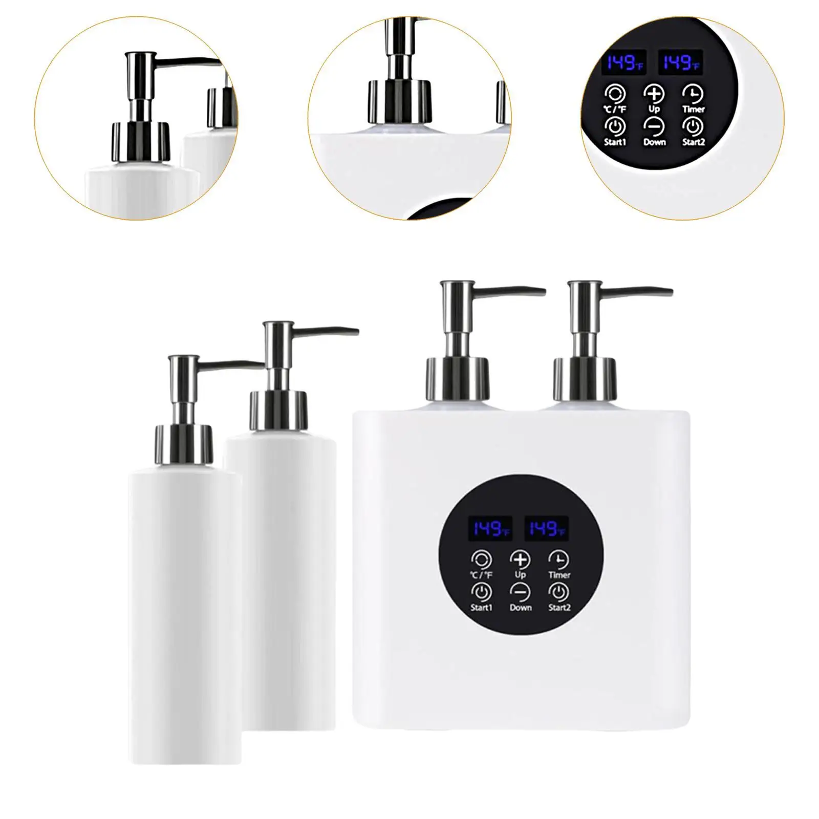 Нагреватель масла с двойной бутылкой многофункциональный портативный