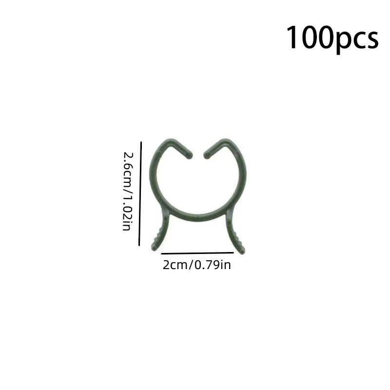 

Пластиковые садовые фиксаторы для растений 100/200 шт., зеленый