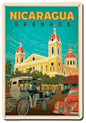 

Новинка, декор для стен, металлический знак, жестяной знак Гуадалупе Росс, Никарагуа, 12x8 дюймов