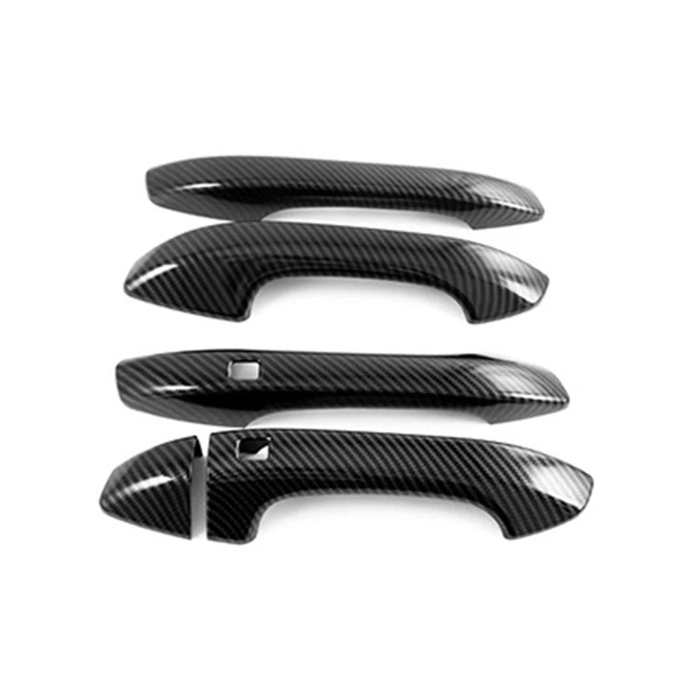 

5pcs Carbon Fiber Style Exterior Car Door Handles Cover Trim For Kia K5 2020 -2023 Car Fashion Door Handle Decorative Sticker