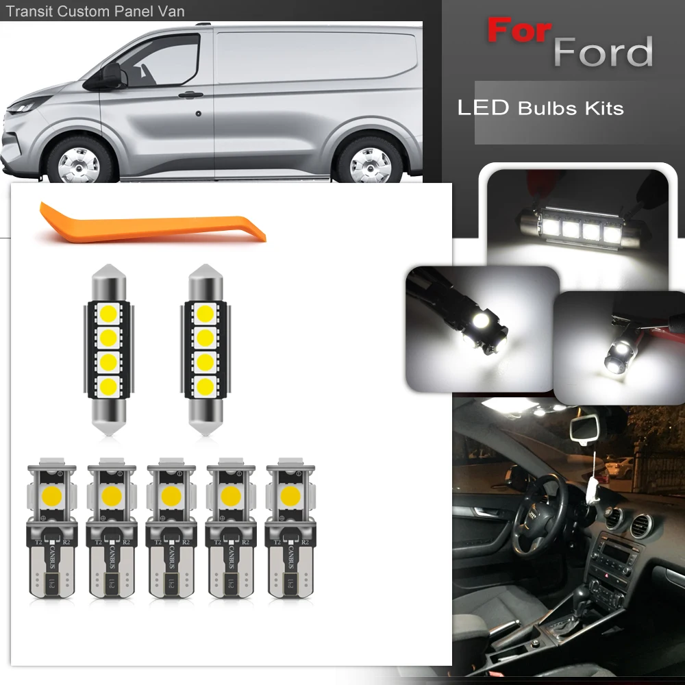 Обновленные внутренние фары для замены на 2012-2023 Ford Transit Custom Panel Van без ошибок