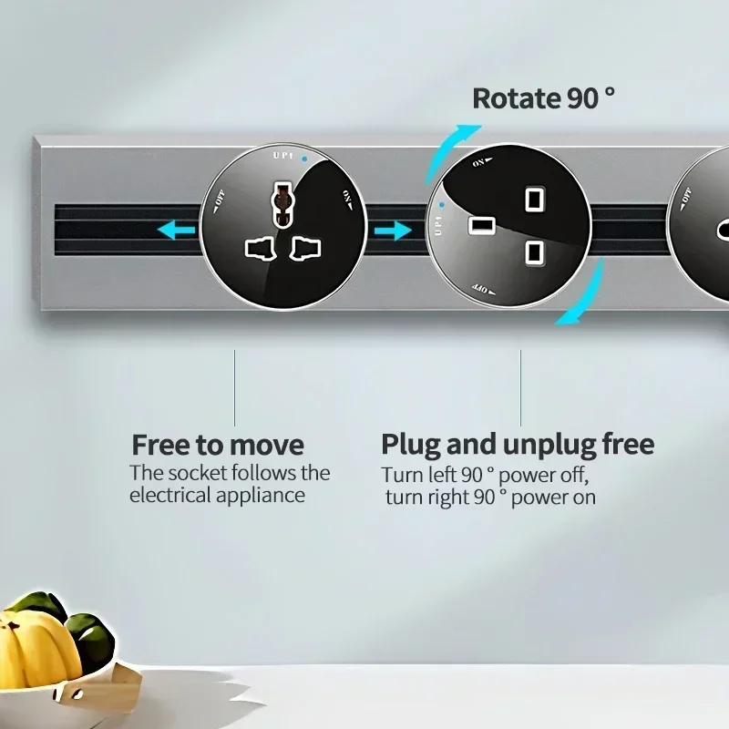 Настенная розетка T &amp I стандарта EU UK US FR универсальные розетки для дома кухни