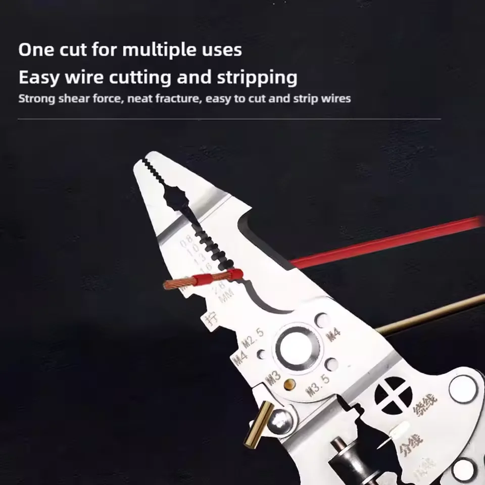 Складной инструмент для зачистки проводов 16 в 1 плоскогубцы удаления корки