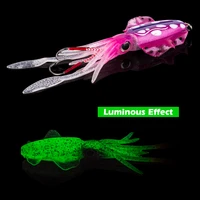 goture squid soft fishing lure 20g 60g 15cm octopus jig lure luminous artificial bait wobblers for pike bass trout